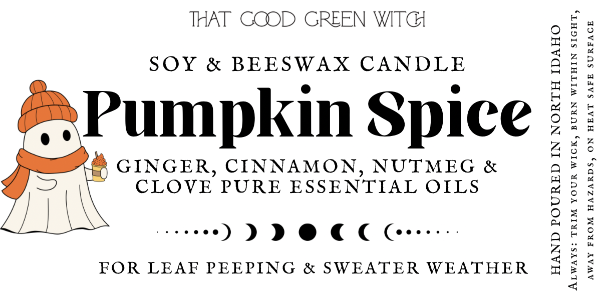 ‘Pumpkin Spice’ amber glass jar candle