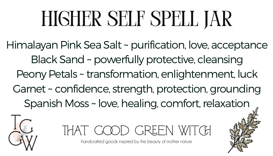 Higher Self Spell Jar (altar size)