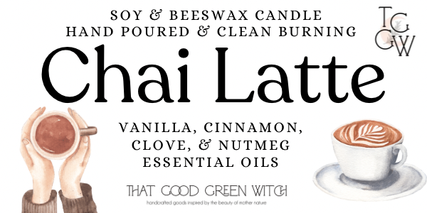 ‘Chai Latte’ amber glass jar candle