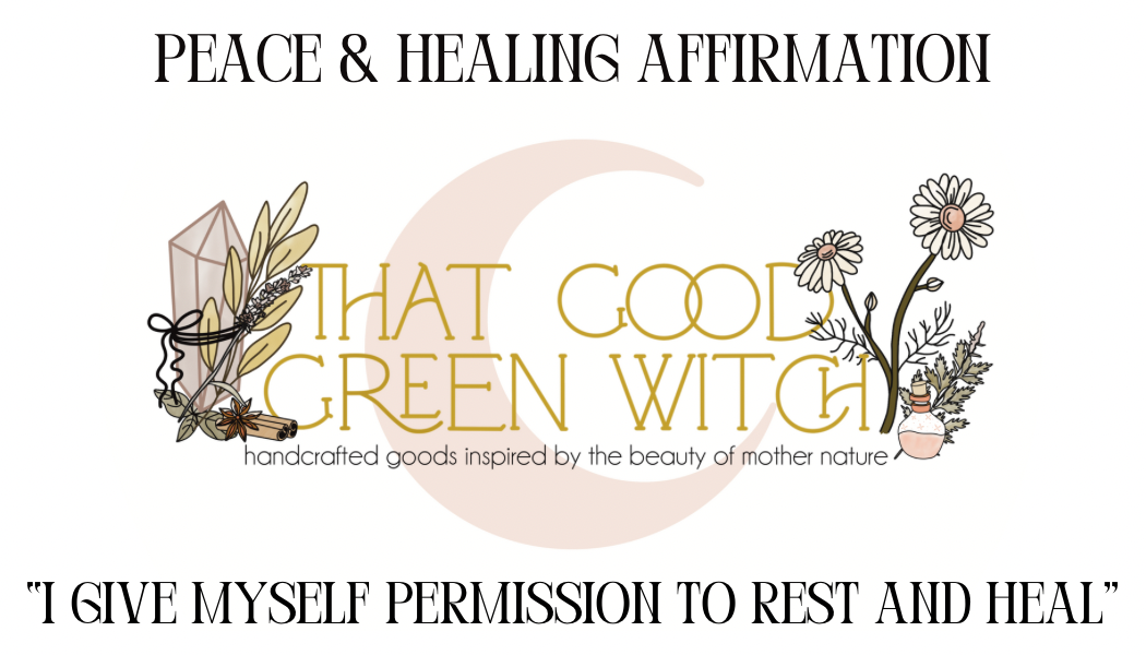 Peace & Healing Spell Jar (mini on ribbon)