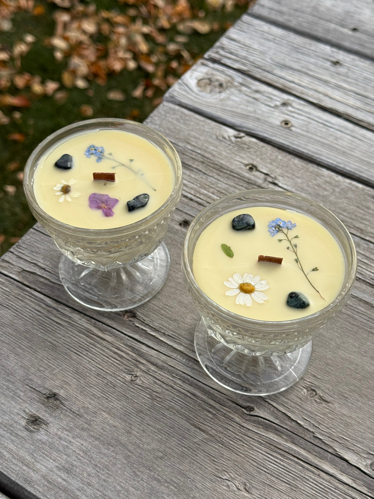 ‘Meditation State’ Vintage Glassware Candle