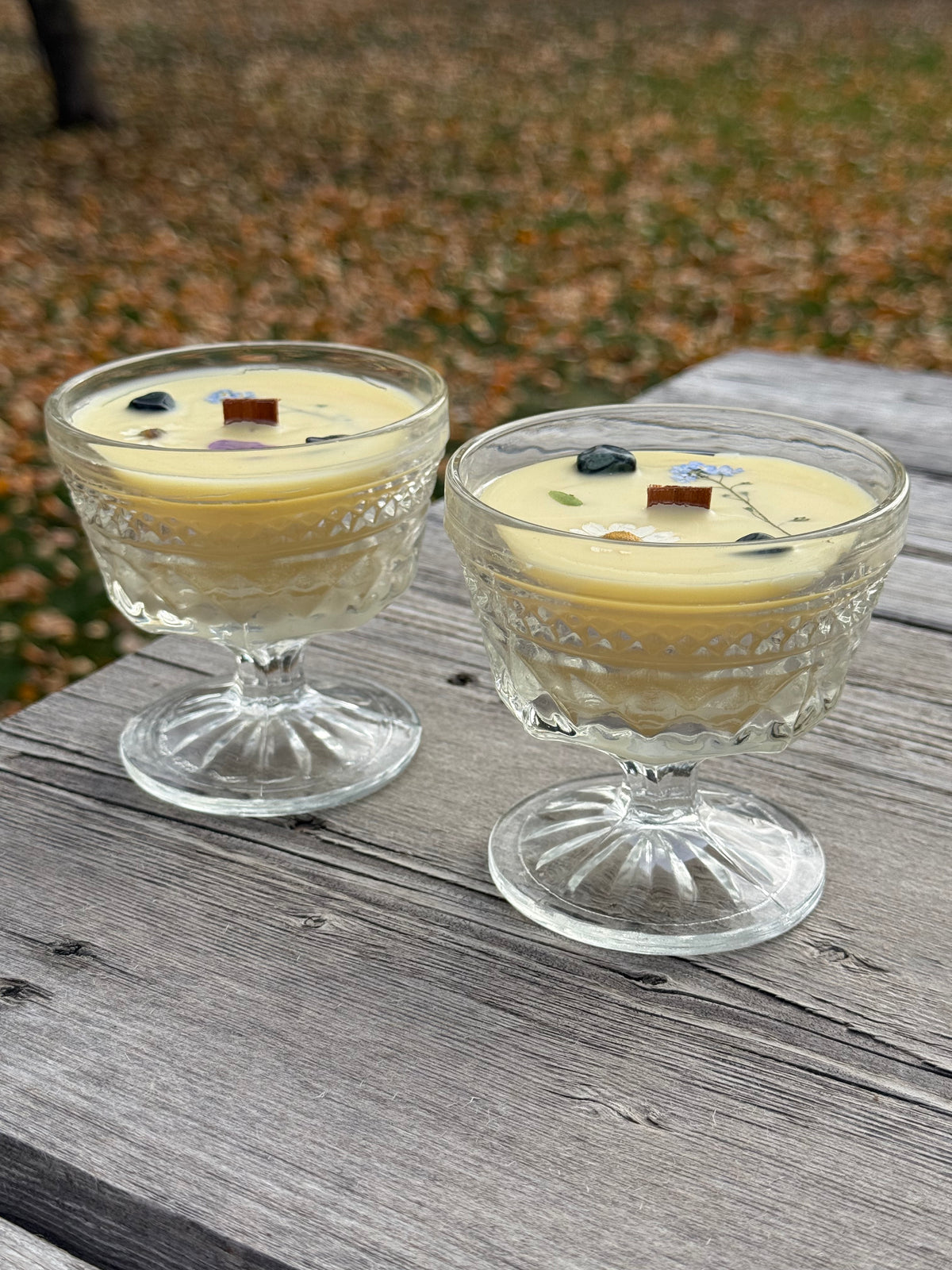 ‘Meditation State’ Vintage Glassware Candle