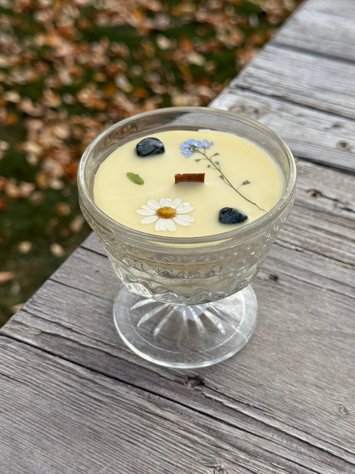 ‘Meditation State’ Vintage Glassware Candle