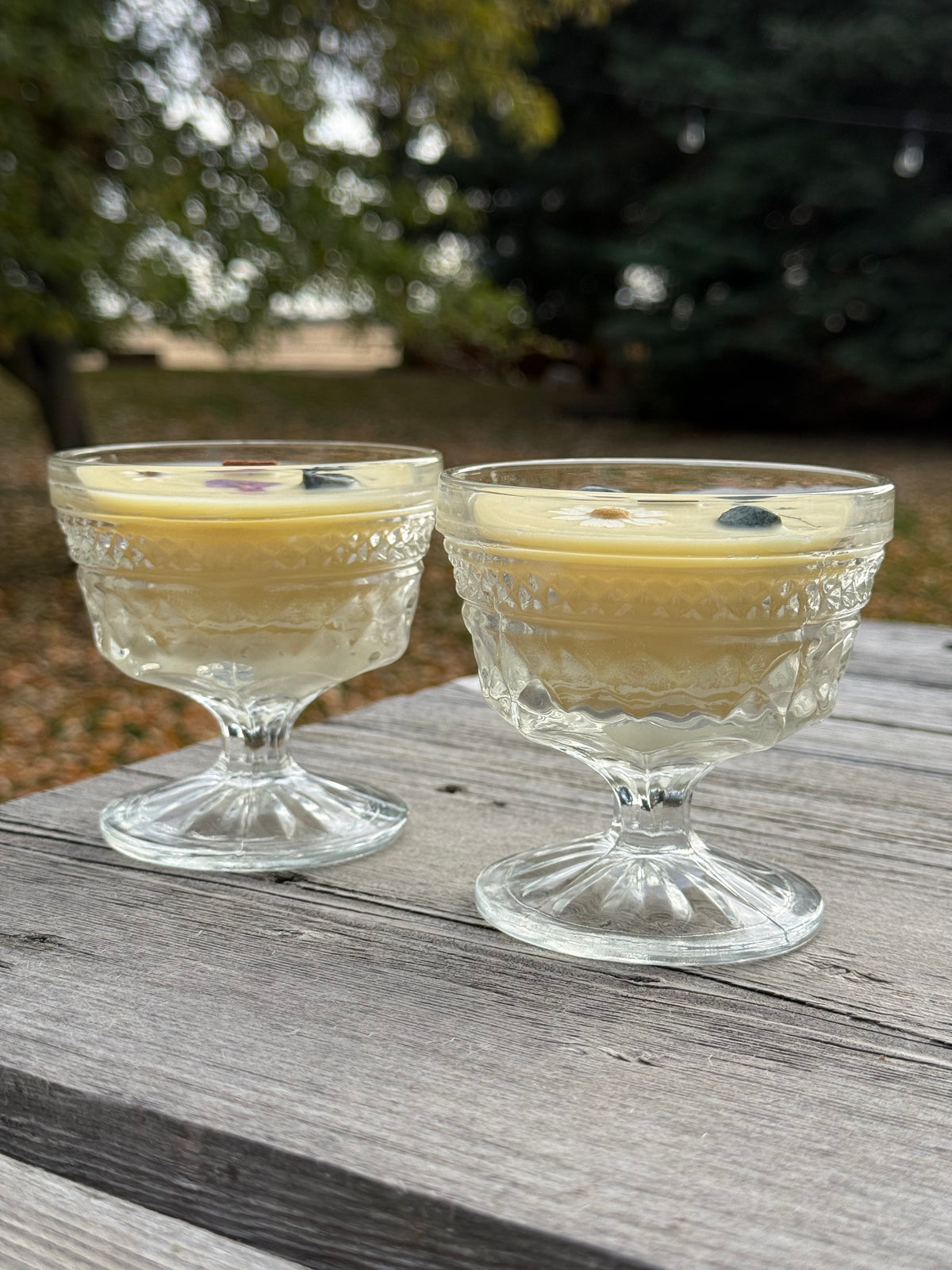 ‘Meditation State’ Vintage Glassware Candle