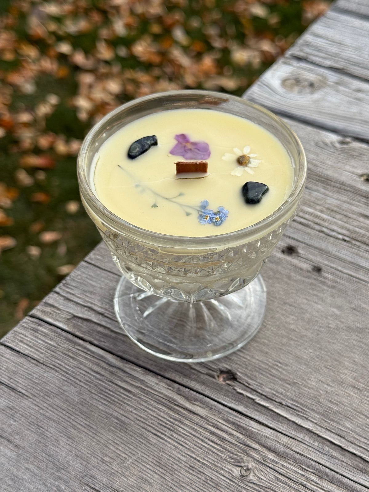 ‘Meditation State’ Vintage Glassware Candle
