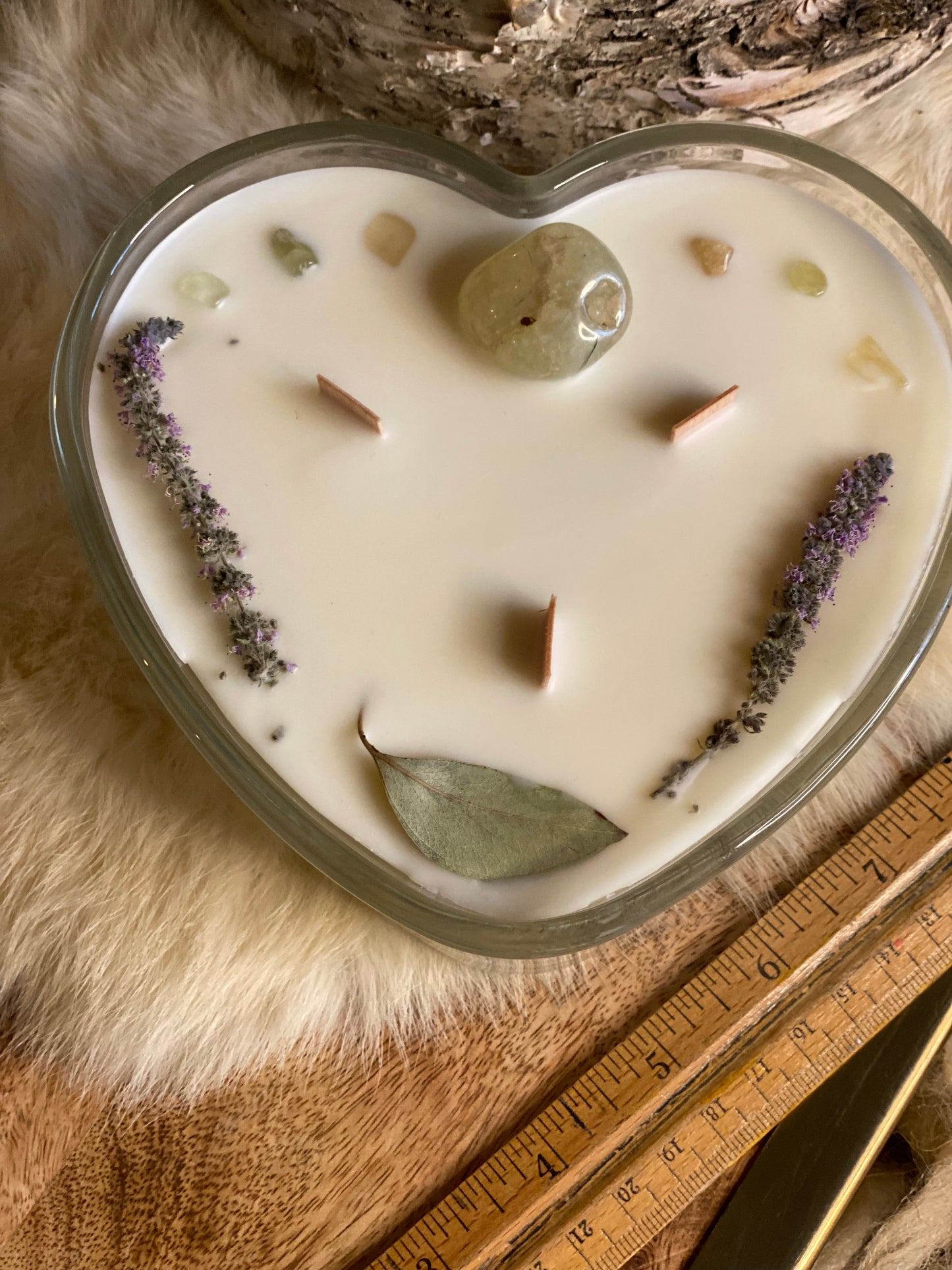 ‘Meditation State’ heart bowl candle