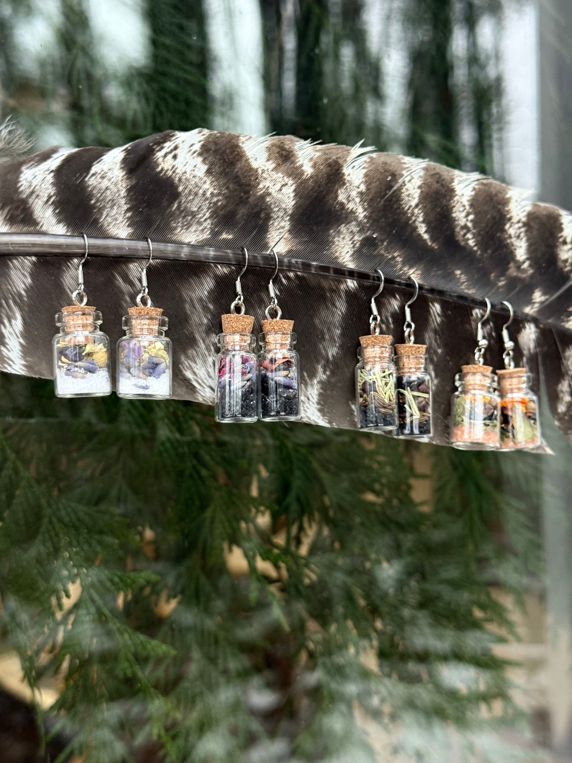 From left to right: anti anxiety, highest self, protection, fertility 