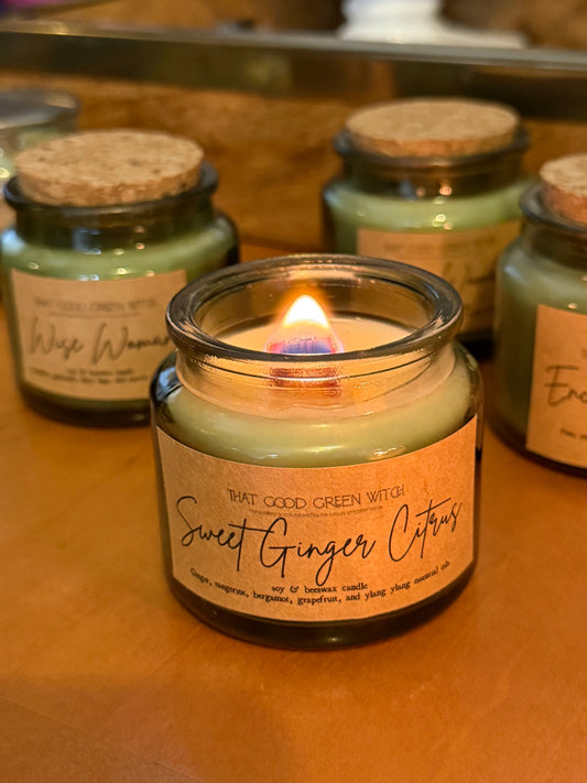 3.5oz Green Jar Candles