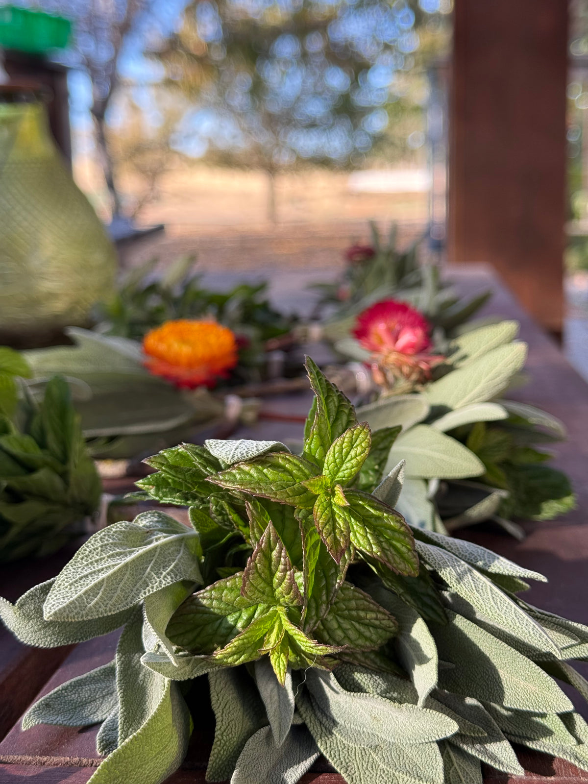Handmade Mini Herb Broom