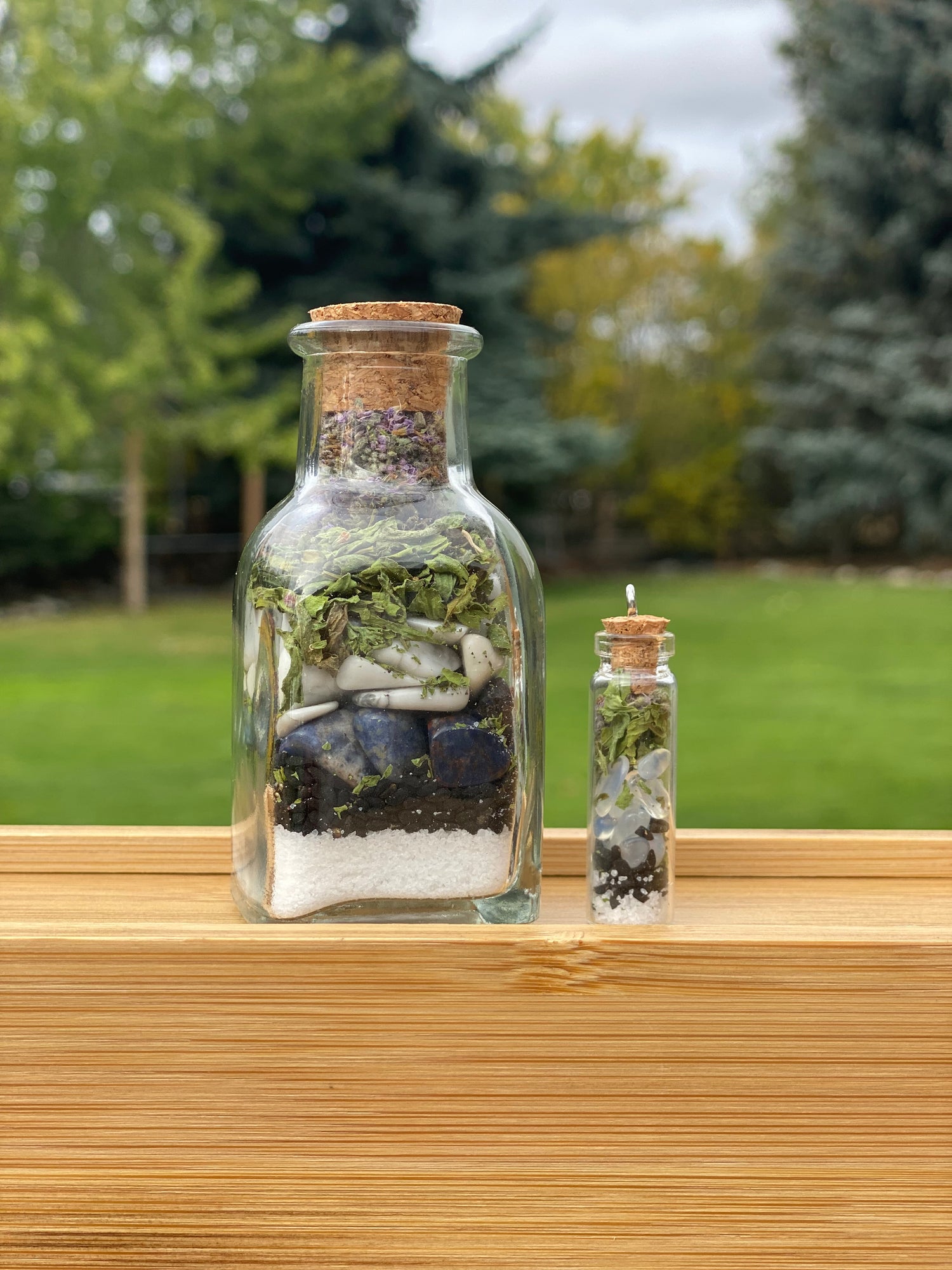 Peace & Healing Spell Jar (mini on ribbon)