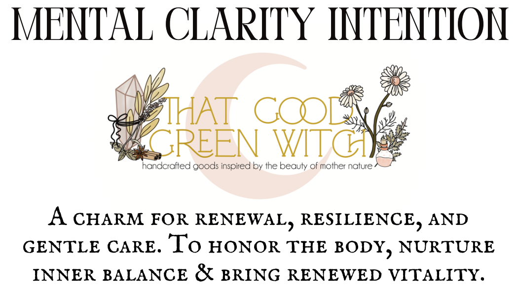 Mental Clarity Spell Jar (on ribbon)