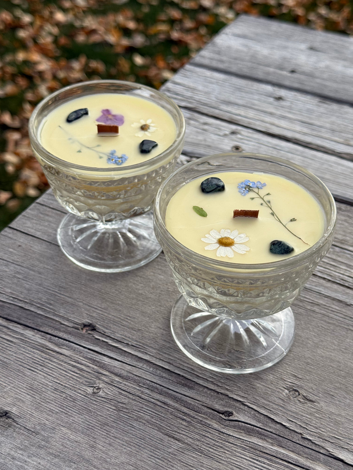 ‘Meditation State’ Vintage Glassware Candle