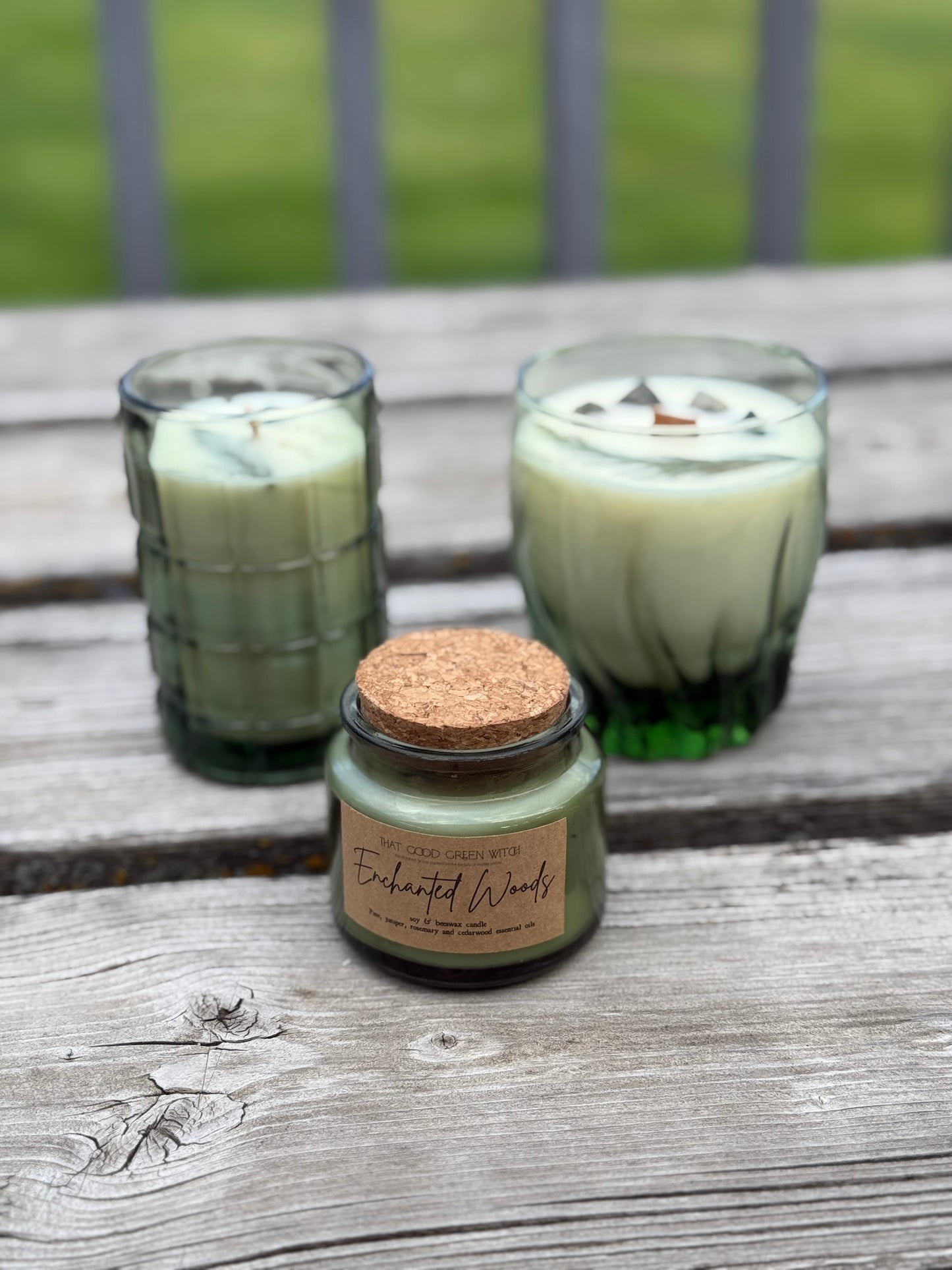 3.5oz Green Jar Candles