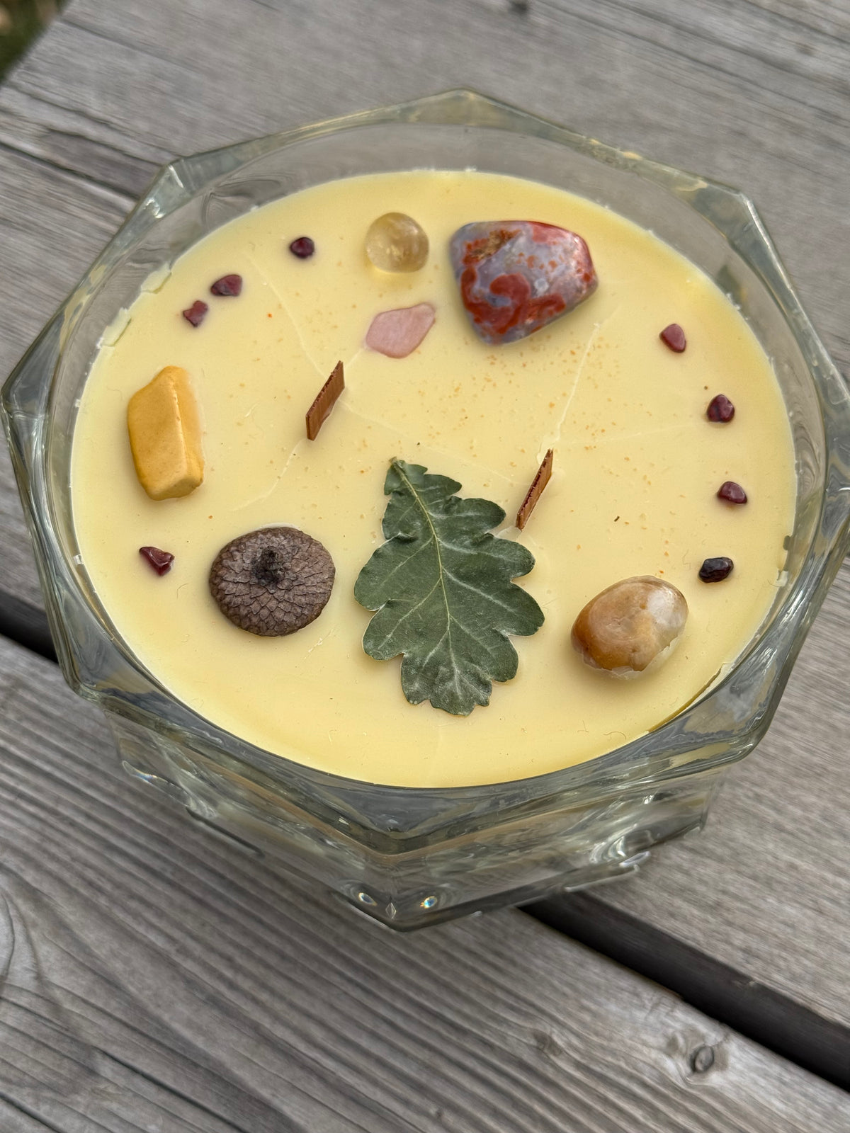 ‘Chai Latte’ Vintage Glass Bowl Candle