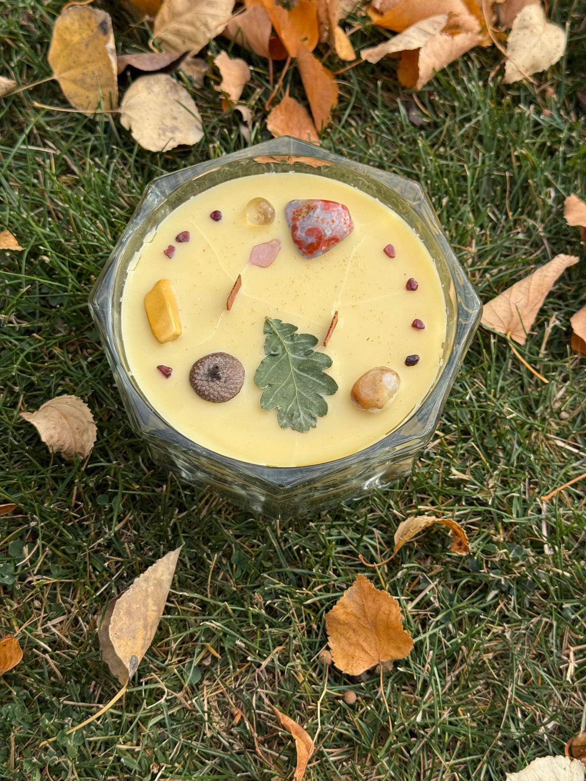 ‘Chai Latte’ Vintage Glass Bowl Candle