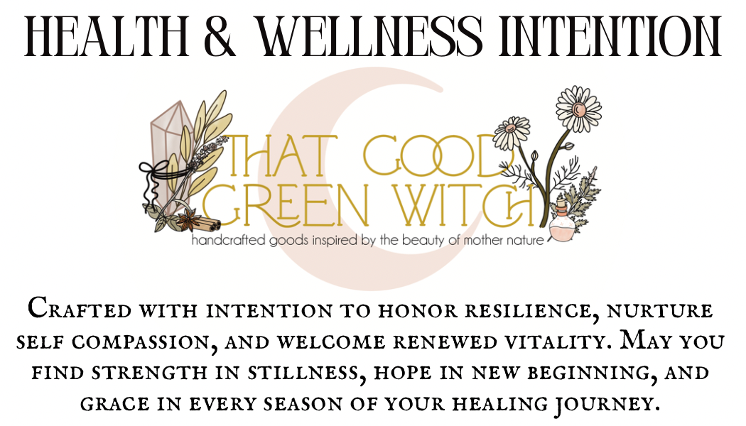 Health & Wellness Spell Jar (on ribbon)
