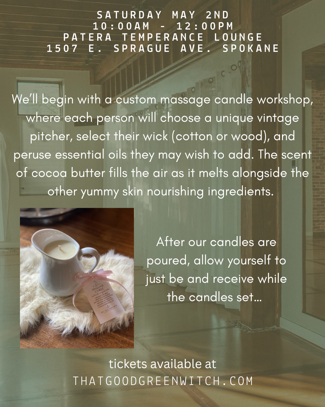 Massage Candle Workshop & Sound Bath