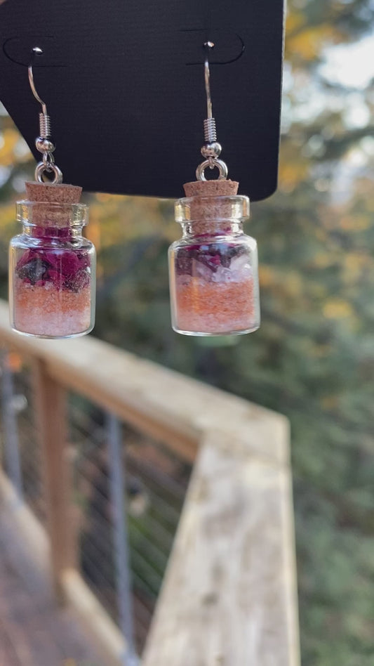 Universal Love Spell Jar Earrings